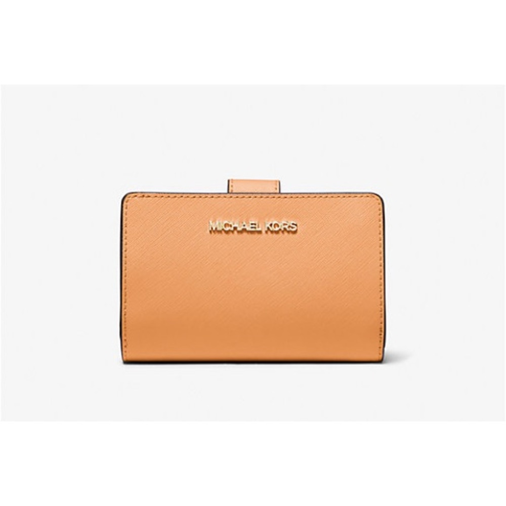 Michael Kors Medium Crossgrain Leather Wallet (Cider)